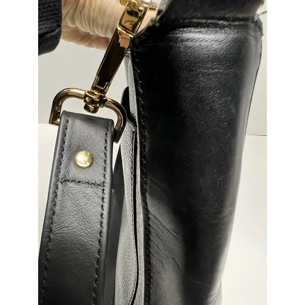 Rebecca Minkoff Women’s Jody Black Leather Feedbag Shoulder Strap